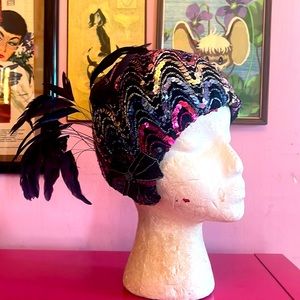 Vintage 1920s/30s sequin cocktail hat!